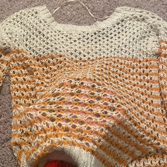 Roxy open knit sweater size large - Picture 3 of 3